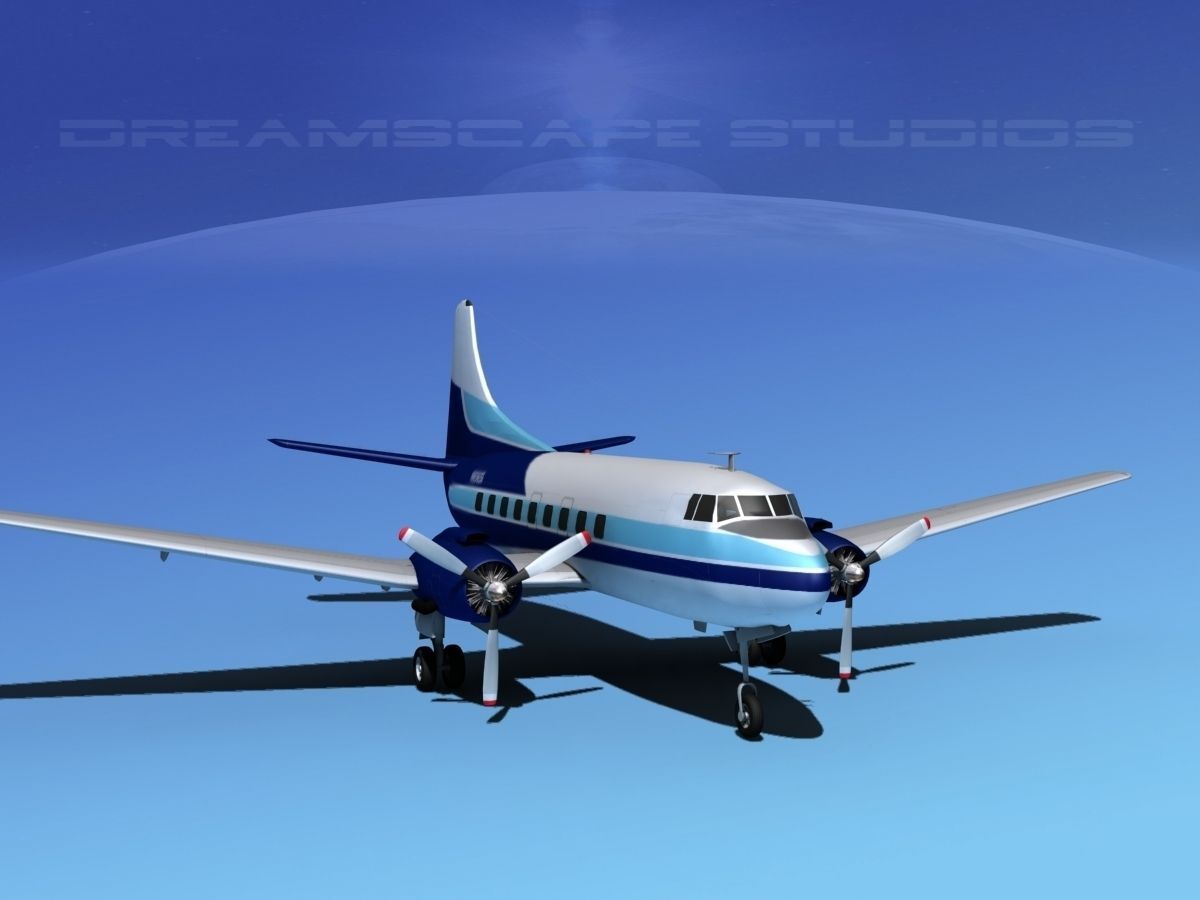 Martin 202 Private 3D model_4