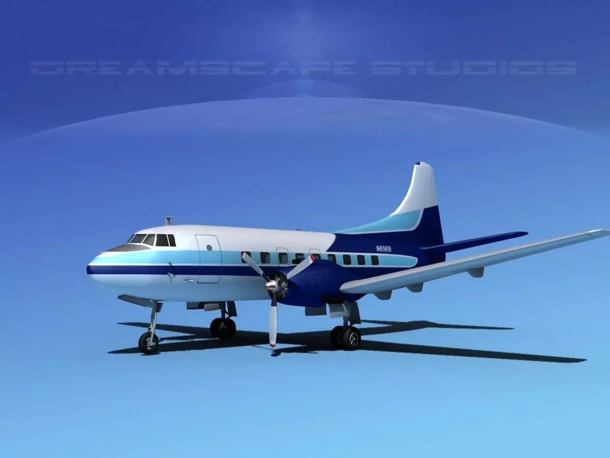 Martin 202 Private 3D model_0