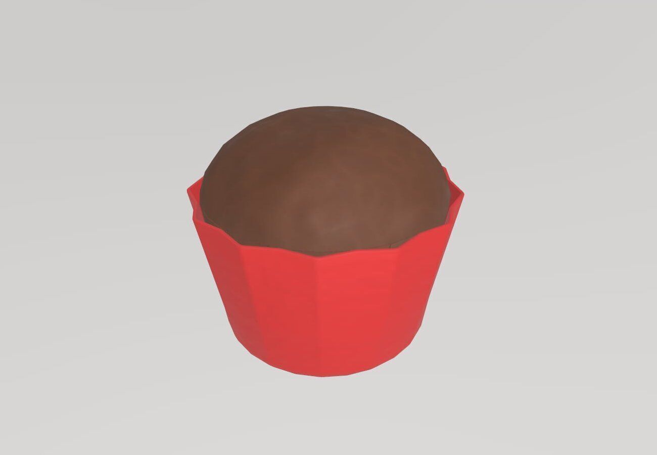 Stylized Low-Poly Cupcake Pack Low-poly 3D model_11