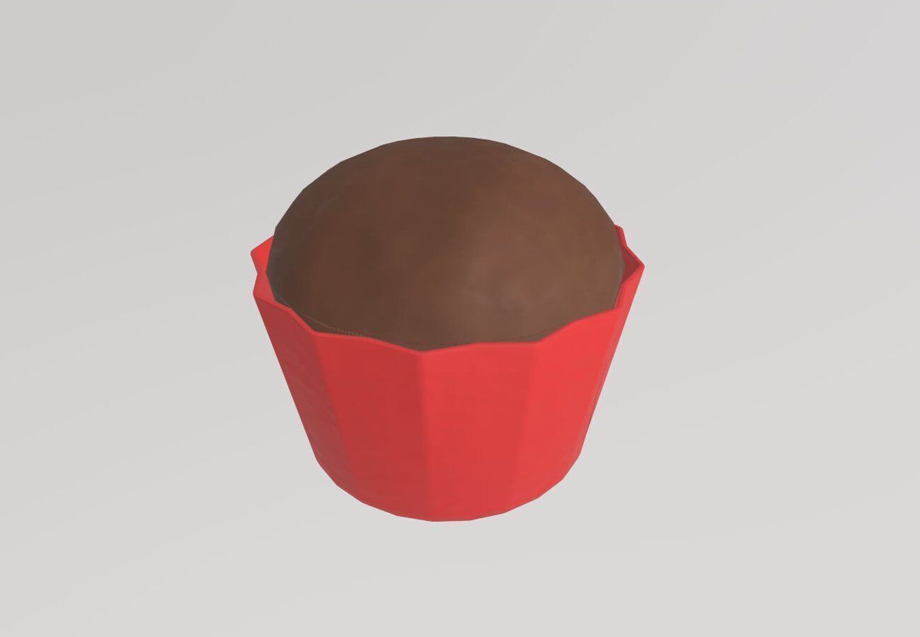 Stylized Low-Poly Cupcake Pack Low-poly 3D model_13