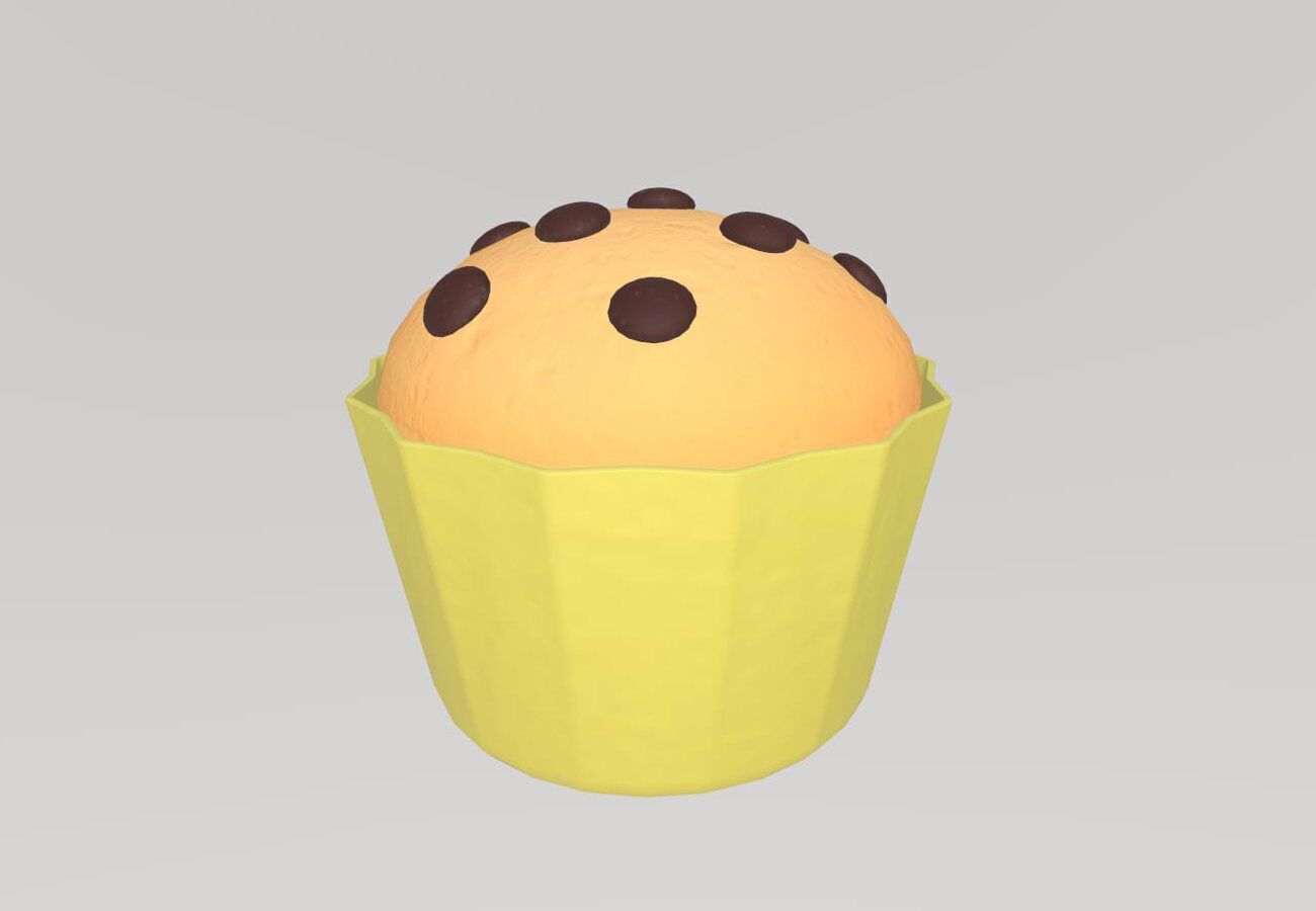 Stylized Low-Poly Cupcake Pack Low-poly 3D model_15