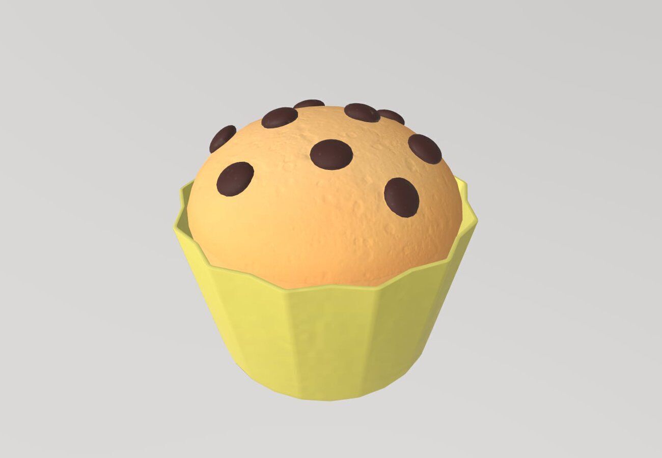 Stylized Low-Poly Cupcake Pack Low-poly 3D model_16