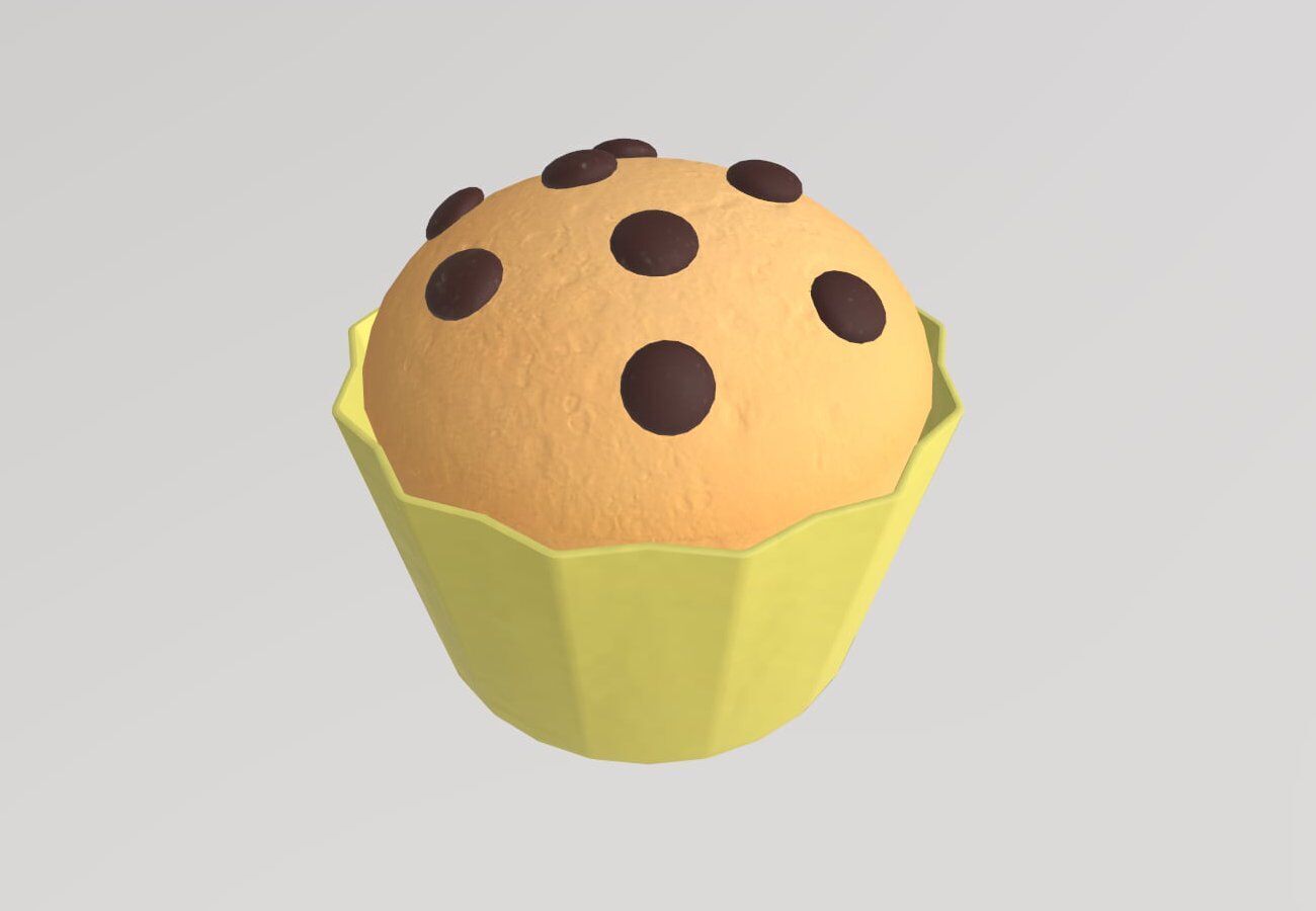 Stylized Low-Poly Cupcake Pack Low-poly 3D model_14