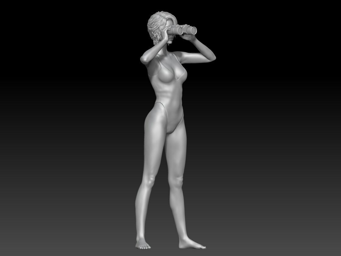 Lifeguard baywatch girl 3 3D print model_1