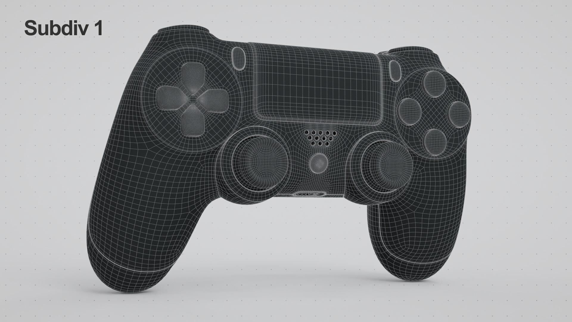 Dualshock 4 Wireless Controller White 3D model_16