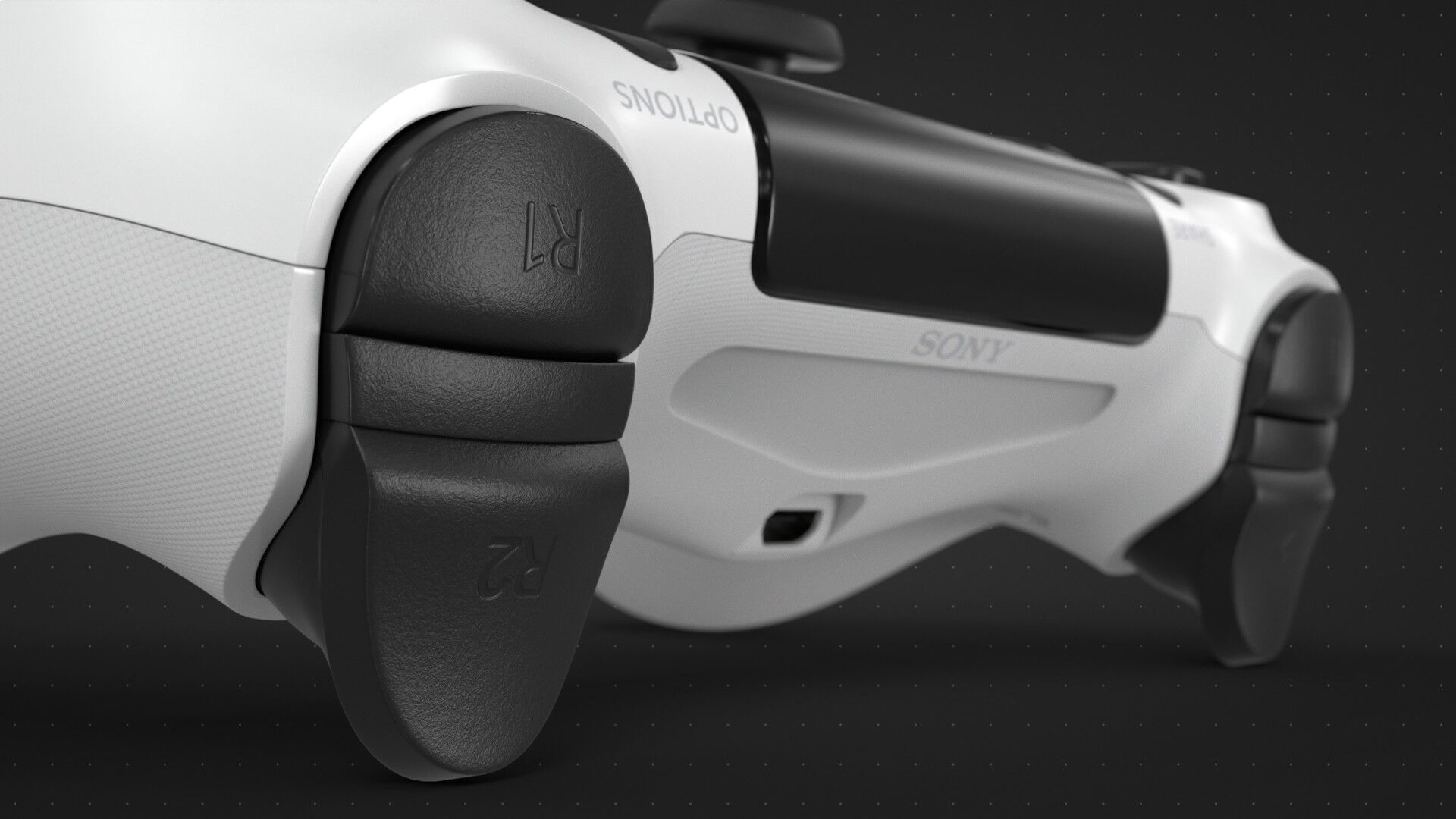 Dualshock 4 Wireless Controller White 3D model_9