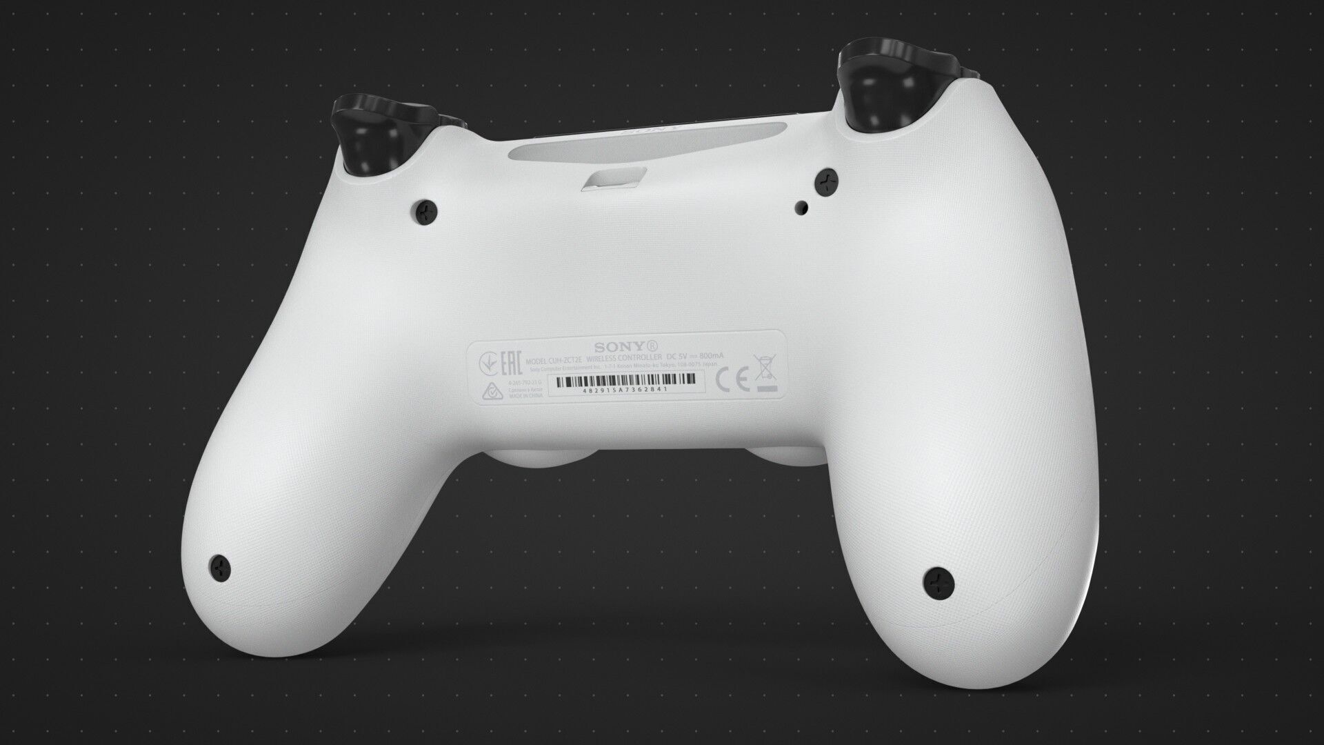 Dualshock 4 Wireless Controller White 3D model_2