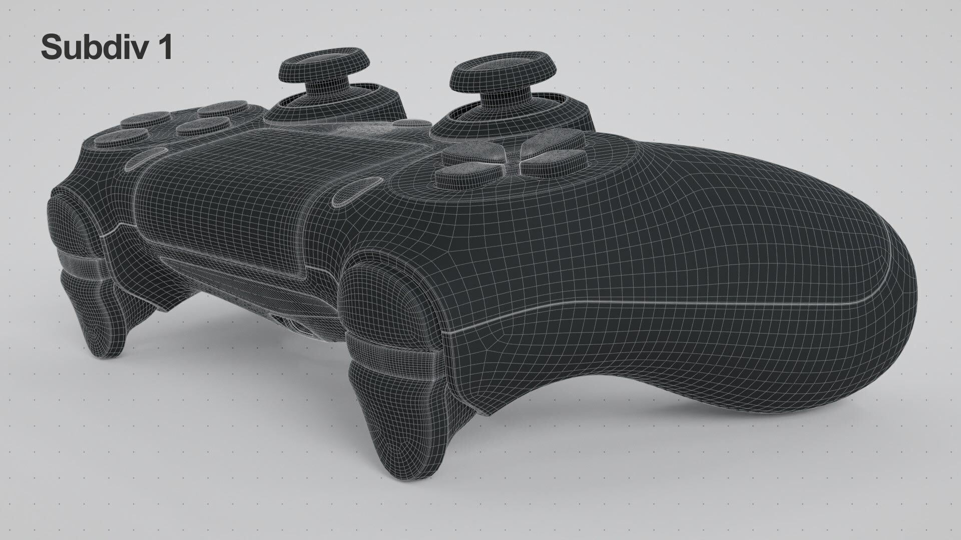 Dualshock 4 Wireless Controller White 3D model_28