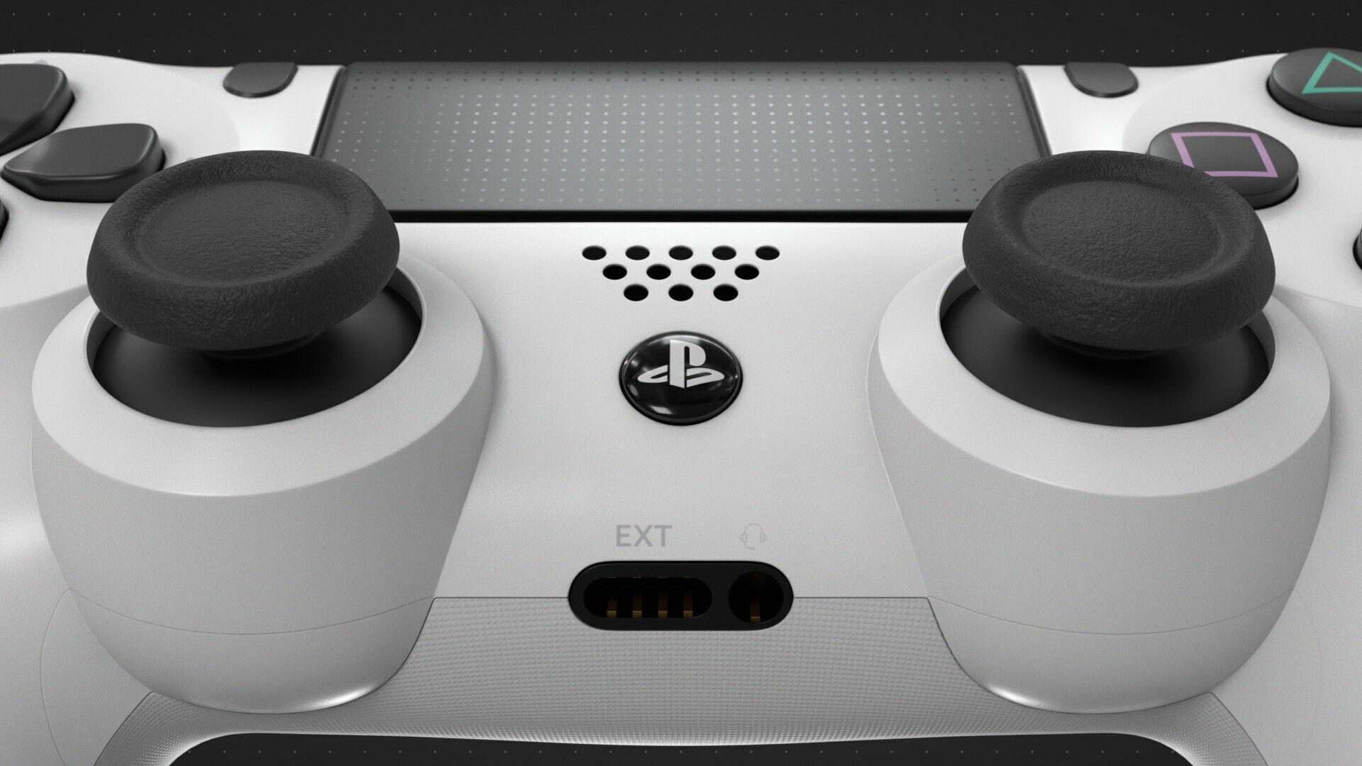 Dualshock 4 Wireless Controller White 3D model_10