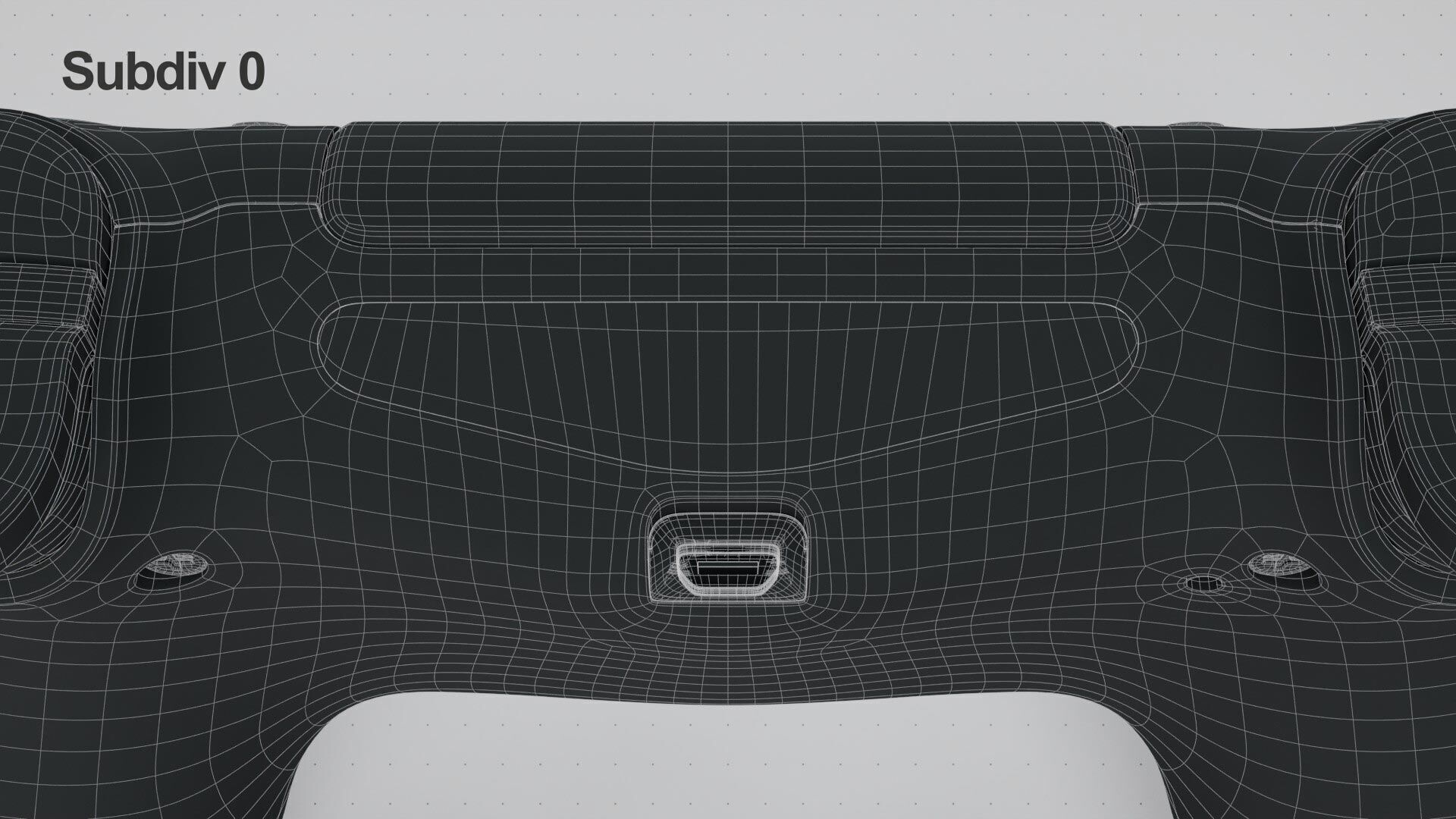 Dualshock 4 Wireless Controller White 3D model_35