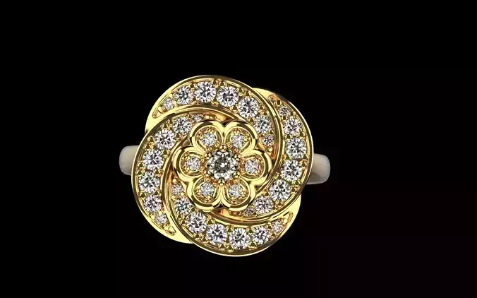 Flower ring model 1045