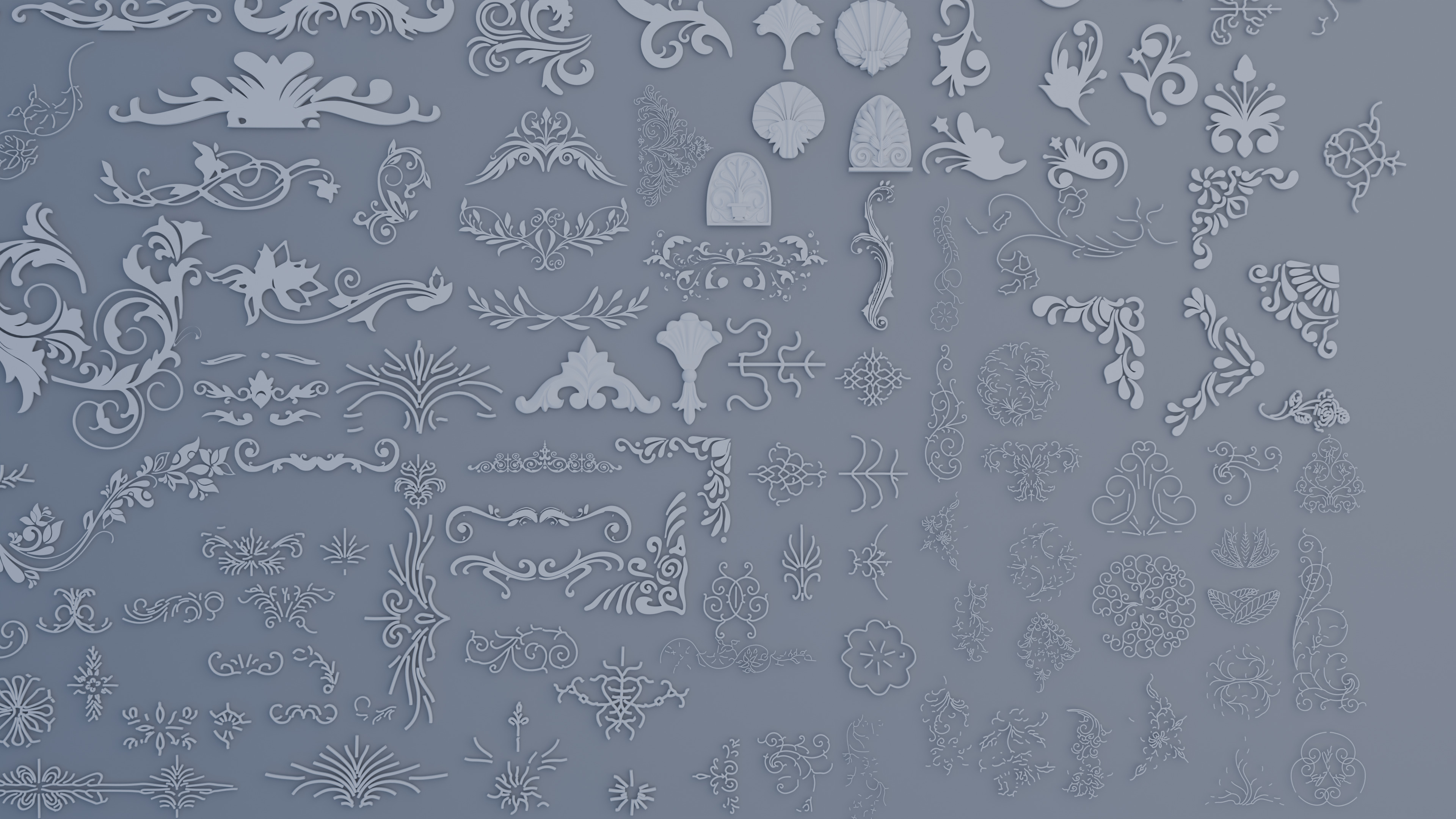 200 plus Architectural Kitbash Pack Low-poly 3D model_5