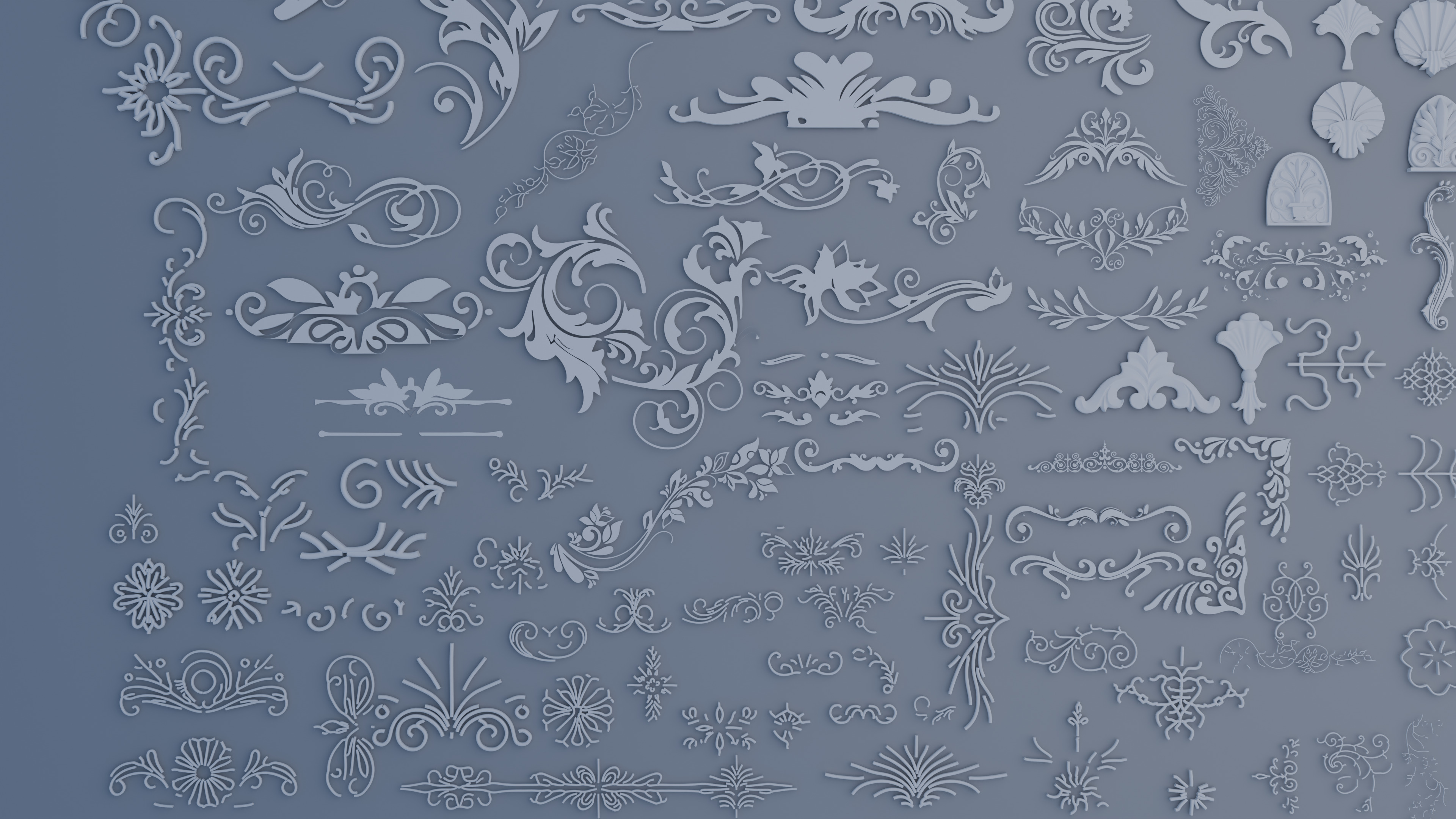 200 plus Architectural Kitbash Pack Low-poly 3D model_6