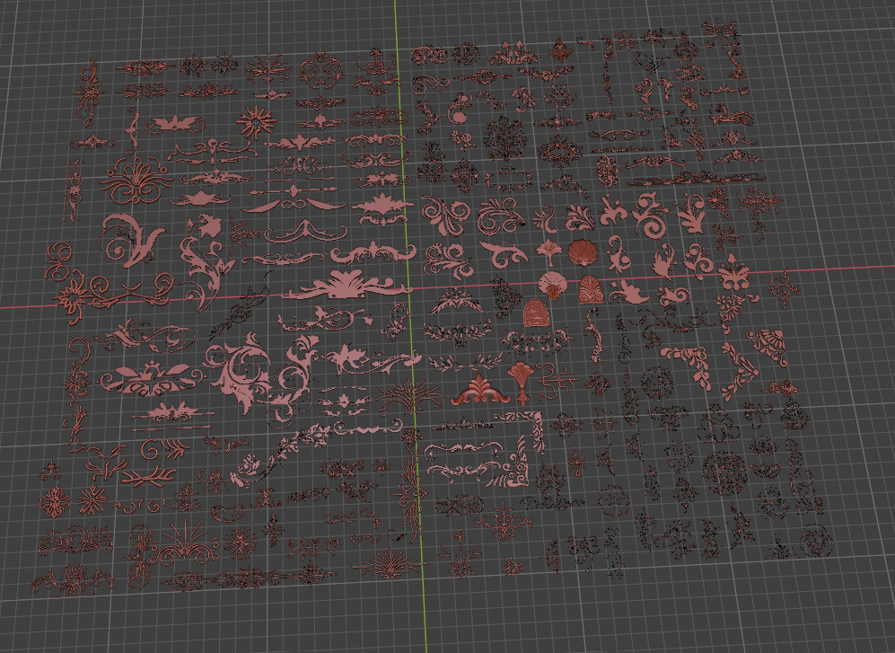 200 plus Architectural Kitbash Pack Low-poly 3D model_7