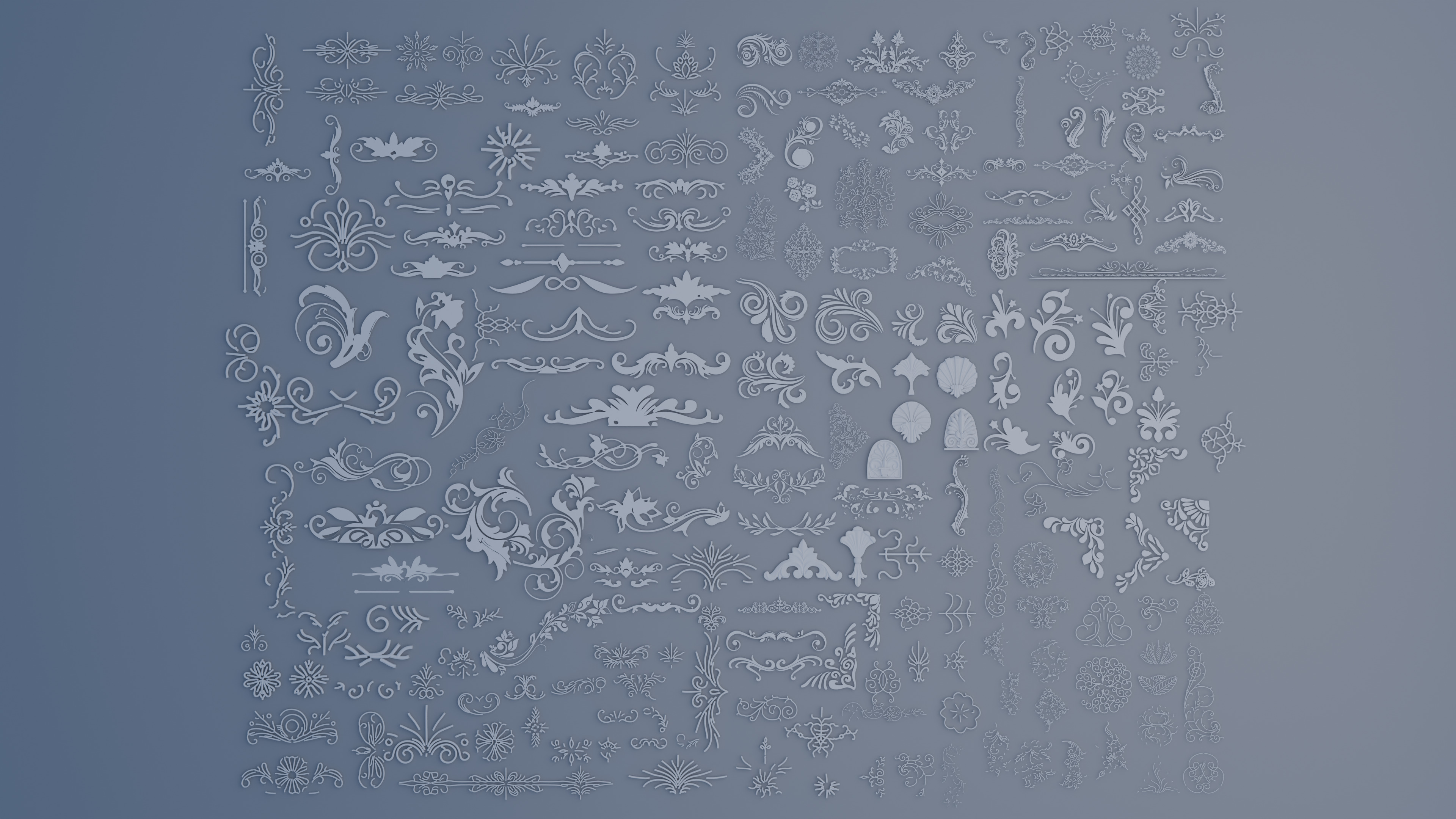 200 plus Architectural Kitbash Pack Low-poly 3D model_2