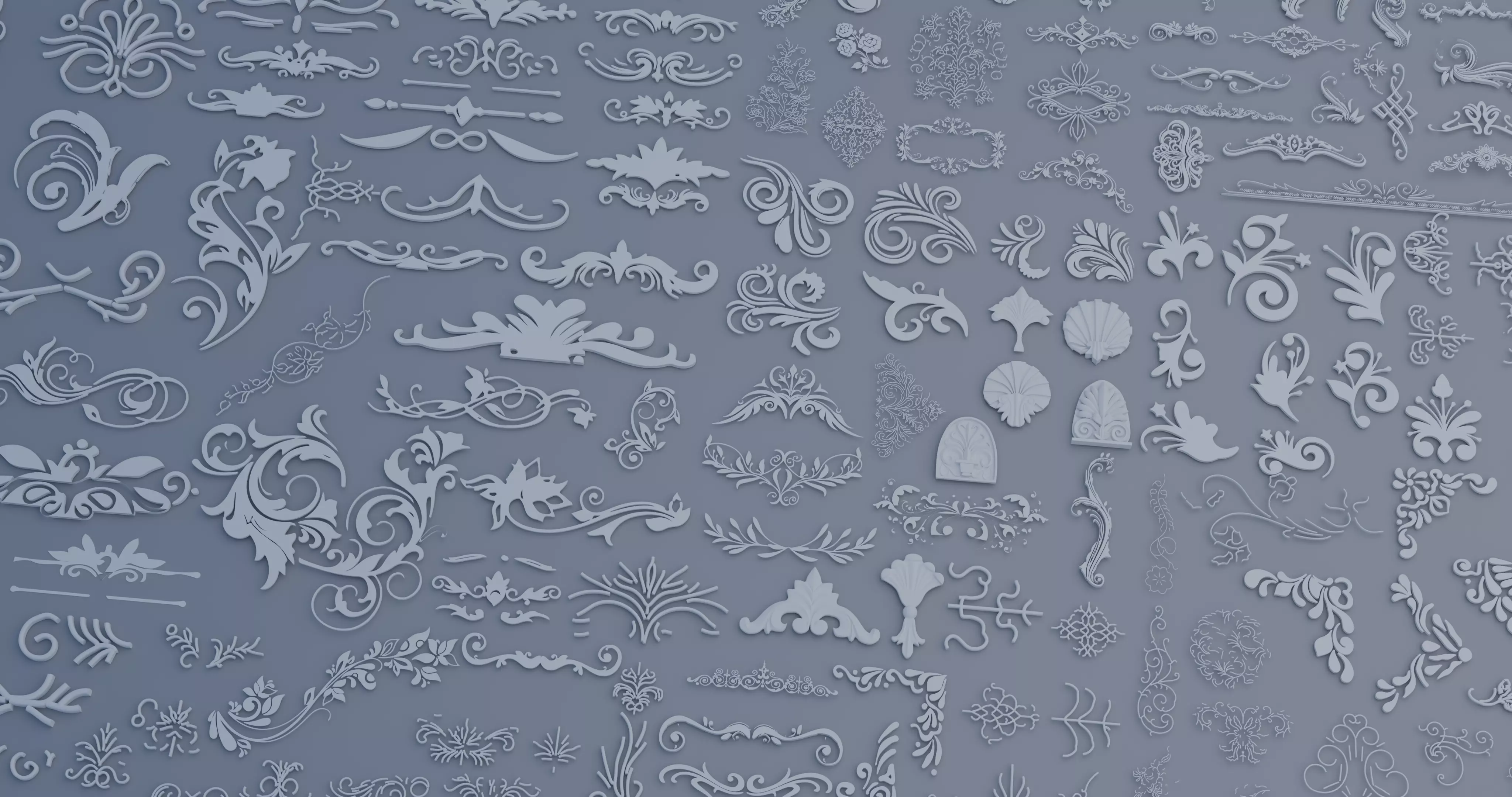 200 plus Architectural Kitbash Pack Low-poly 3D model_0