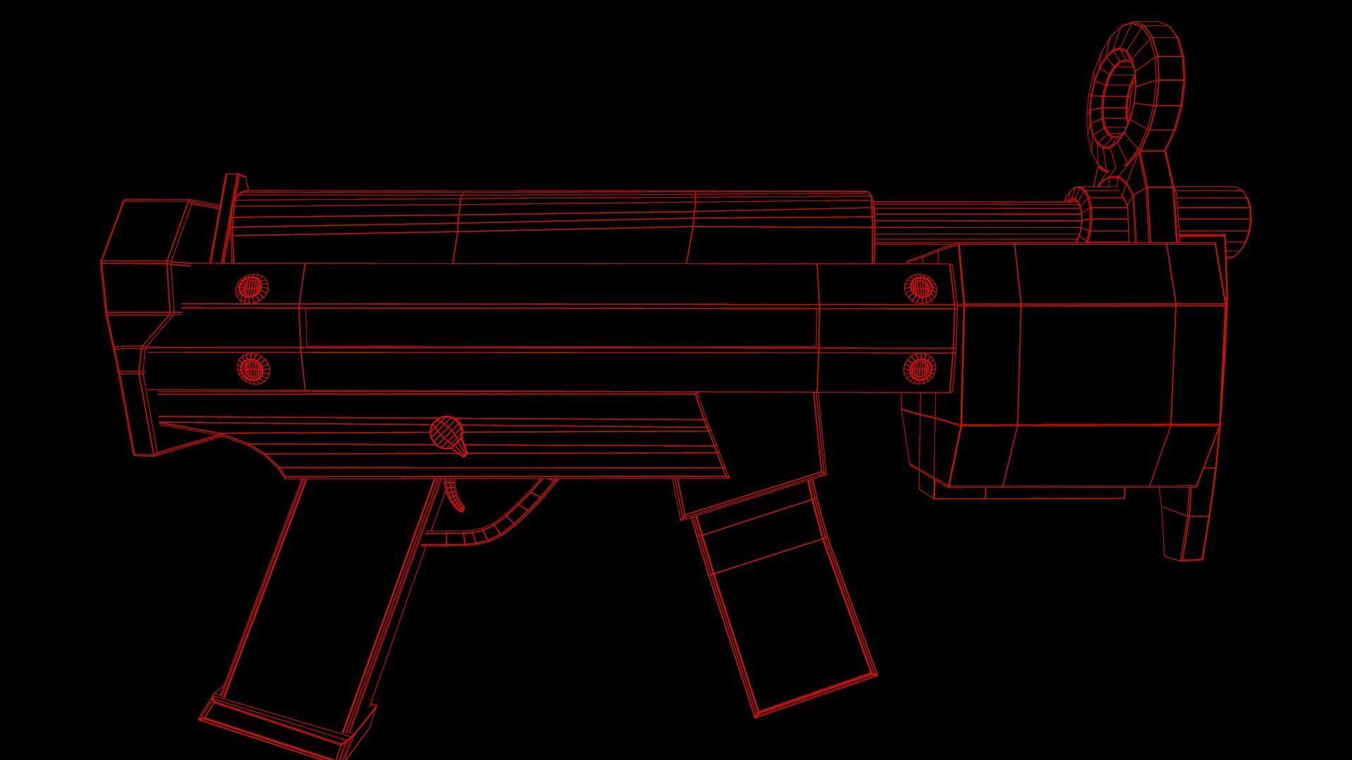 Futuristic Msg Low-poly 3D model_24