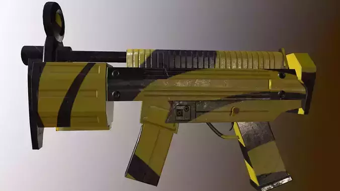Futuristic Msg Low-poly 3D model