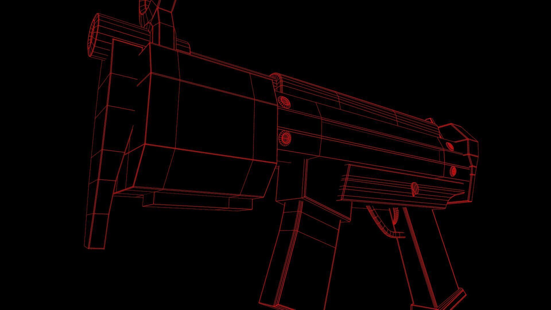 Futuristic Msg Low-poly 3D model_29