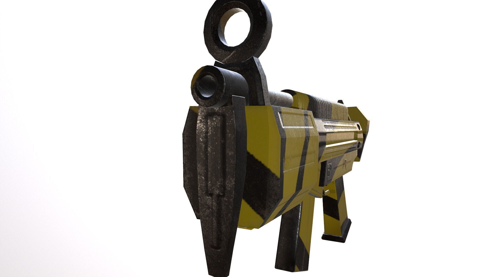 Futuristic Msg Low-poly 3D model_19