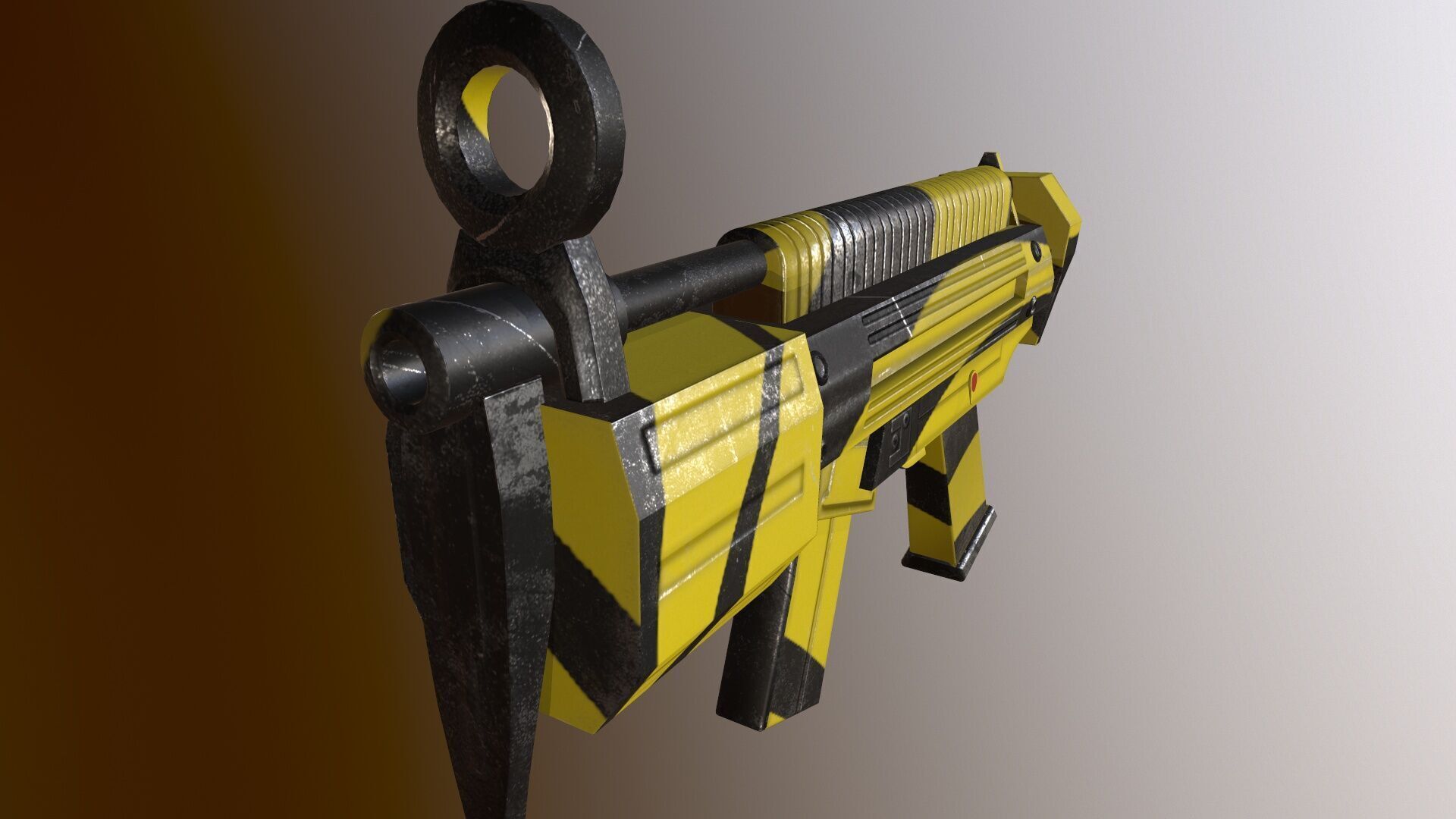 Futuristic Msg Low-poly 3D model_13