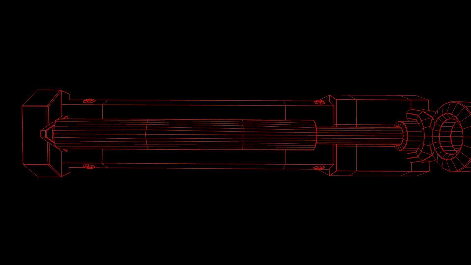 Futuristic Msg Low-poly 3D model_26