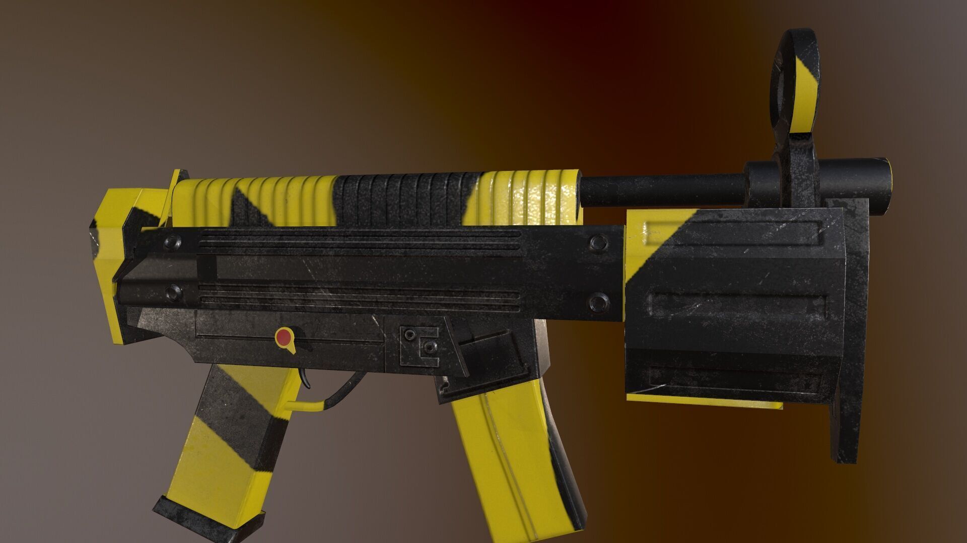 Futuristic Msg Low-poly 3D model_5