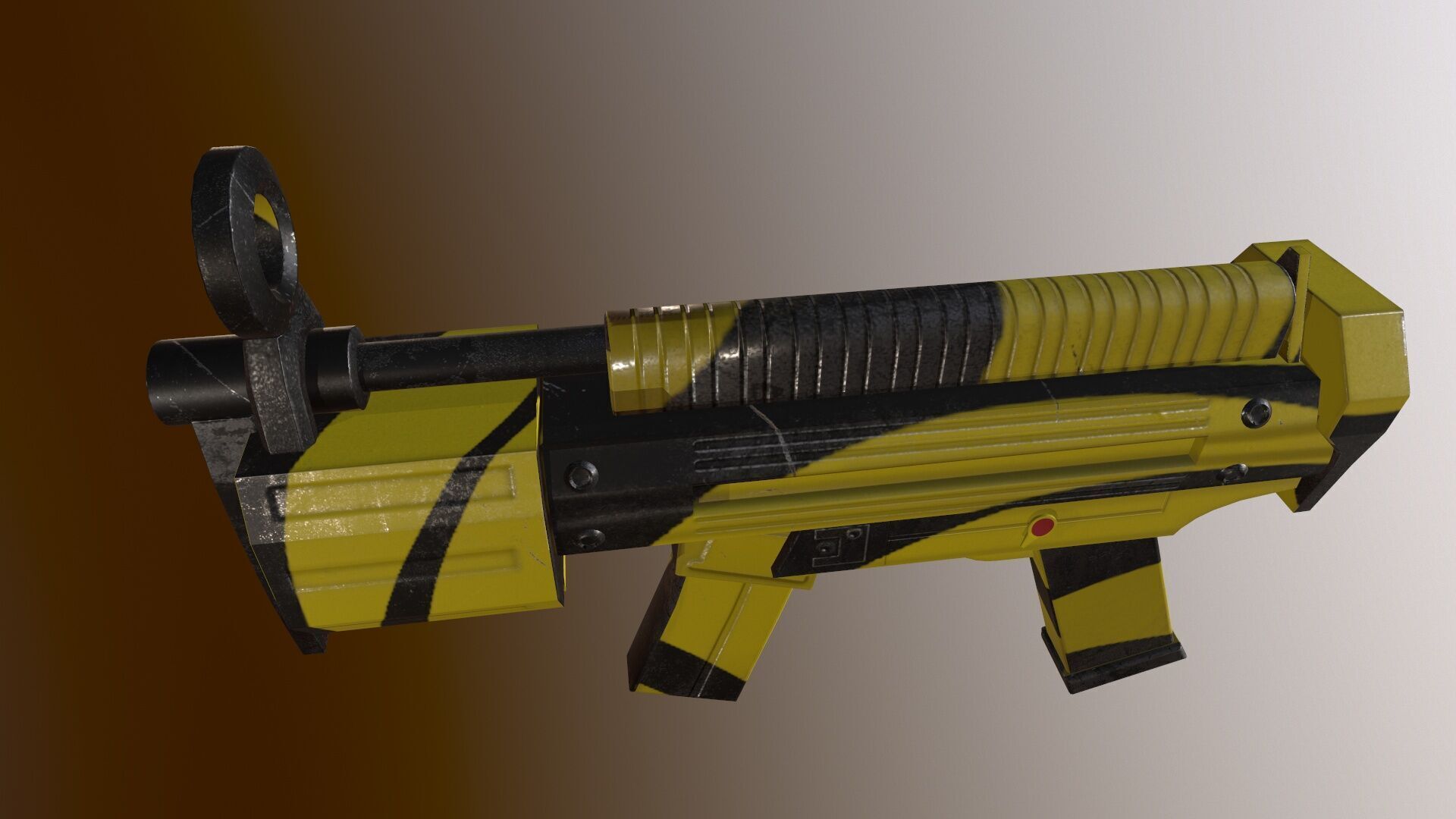 Futuristic Msg Low-poly 3D model_11