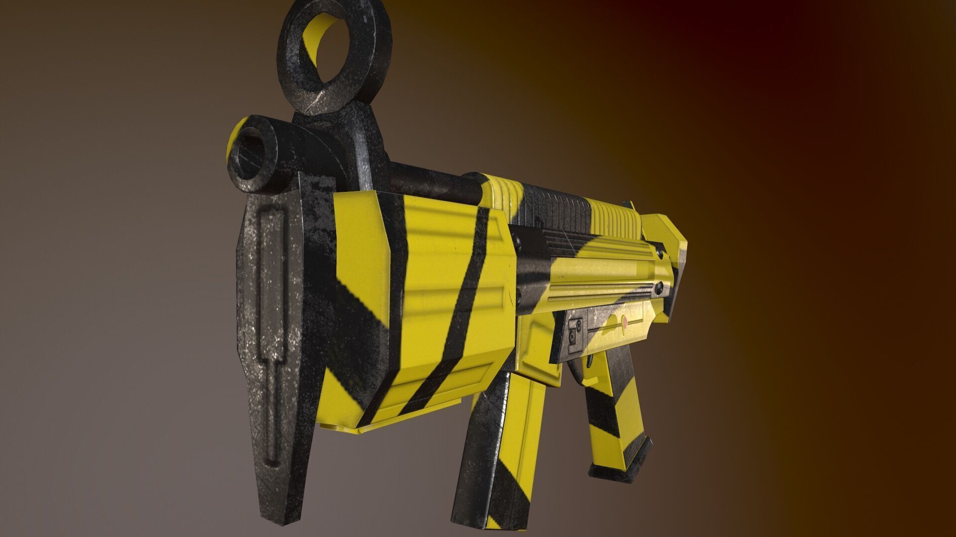 Futuristic Msg Low-poly 3D model_3