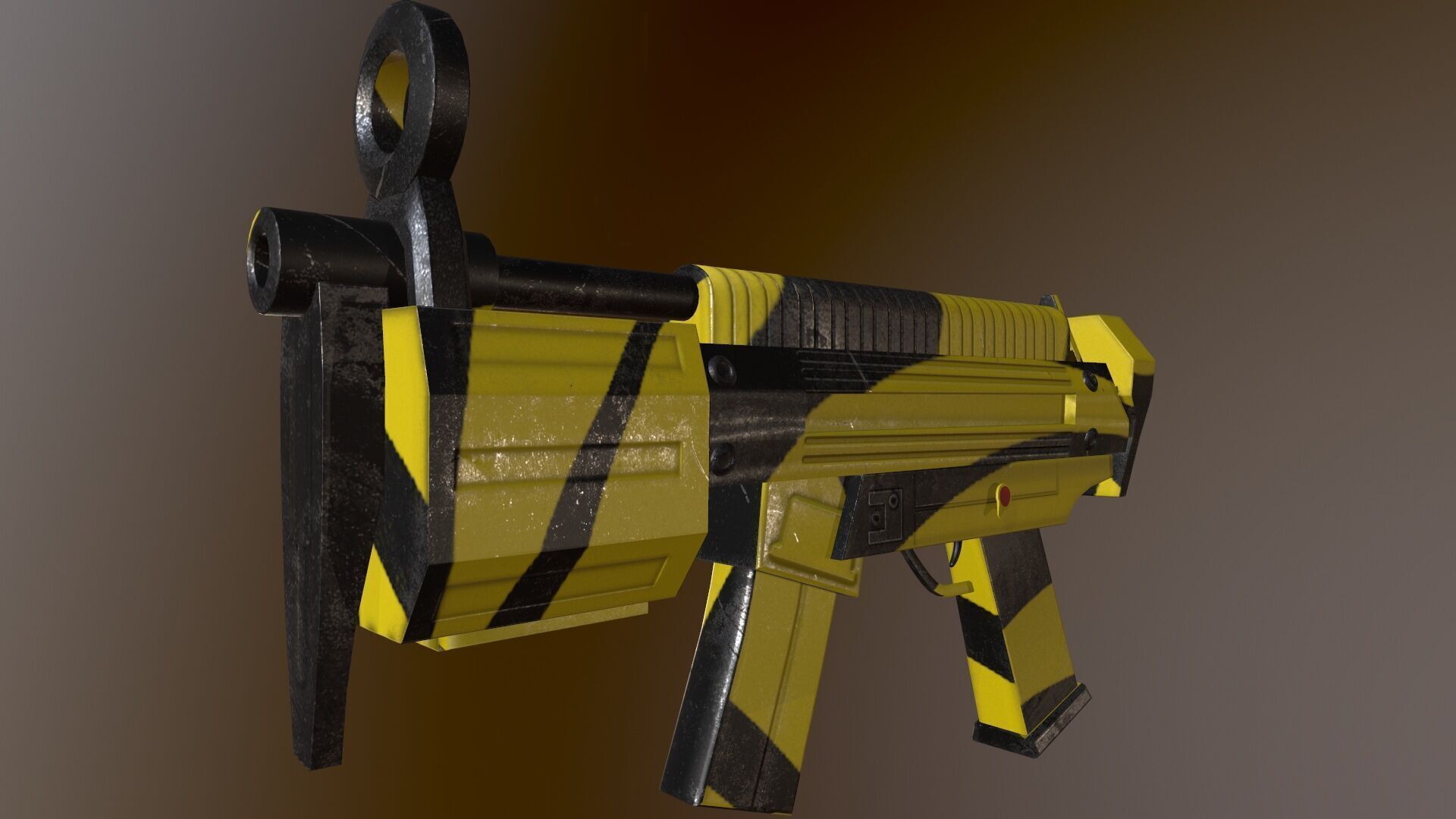 Futuristic Msg Low-poly 3D model_2