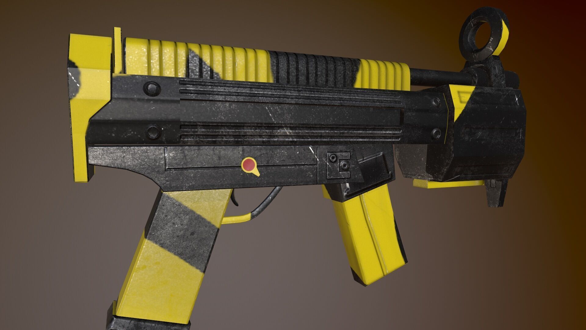 Futuristic Msg Low-poly 3D model_6