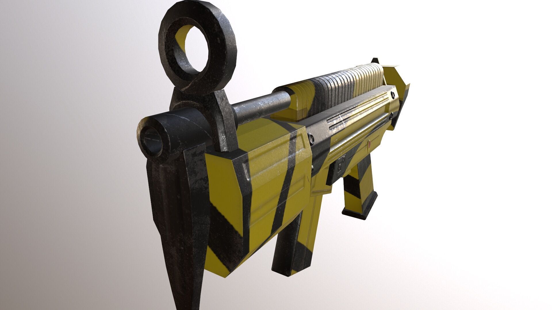 Futuristic Msg Low-poly 3D model_12