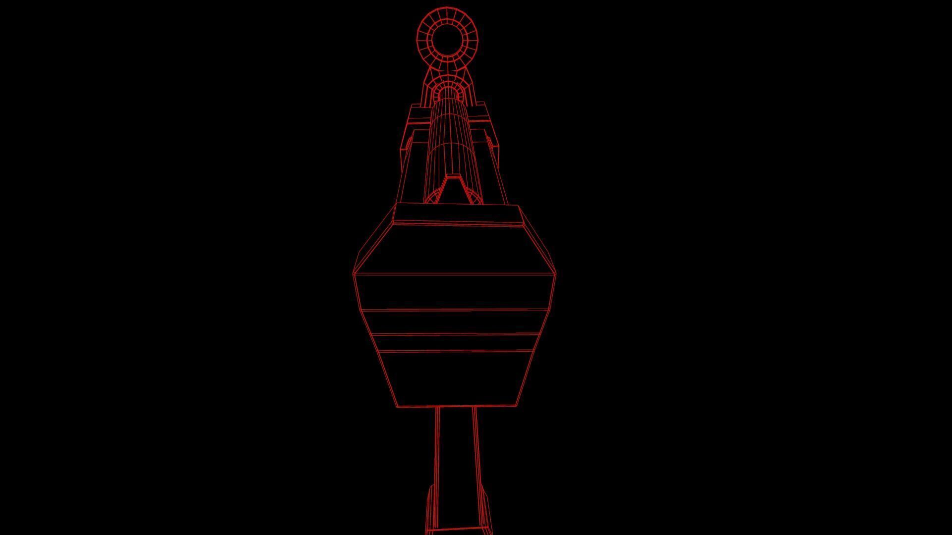 Futuristic Msg Low-poly 3D model_27