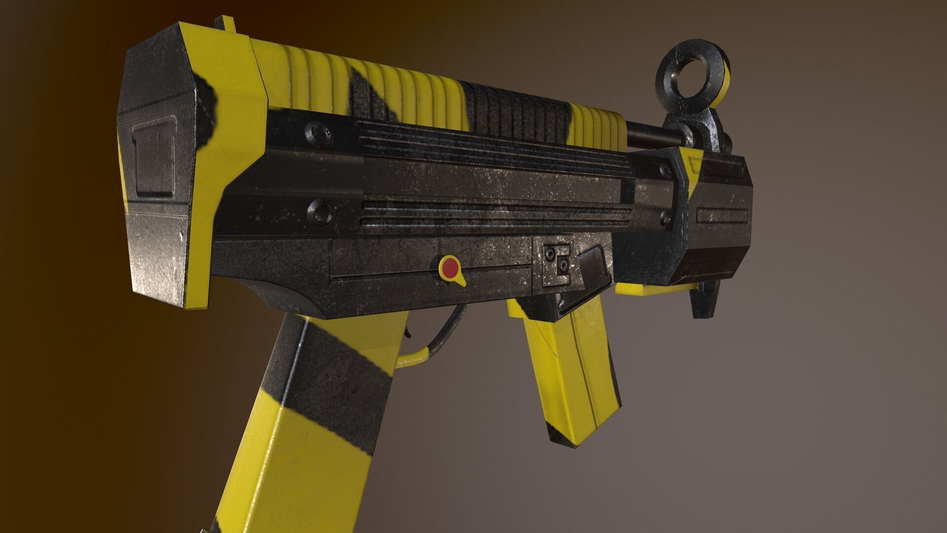 Futuristic Msg Low-poly 3D model_7