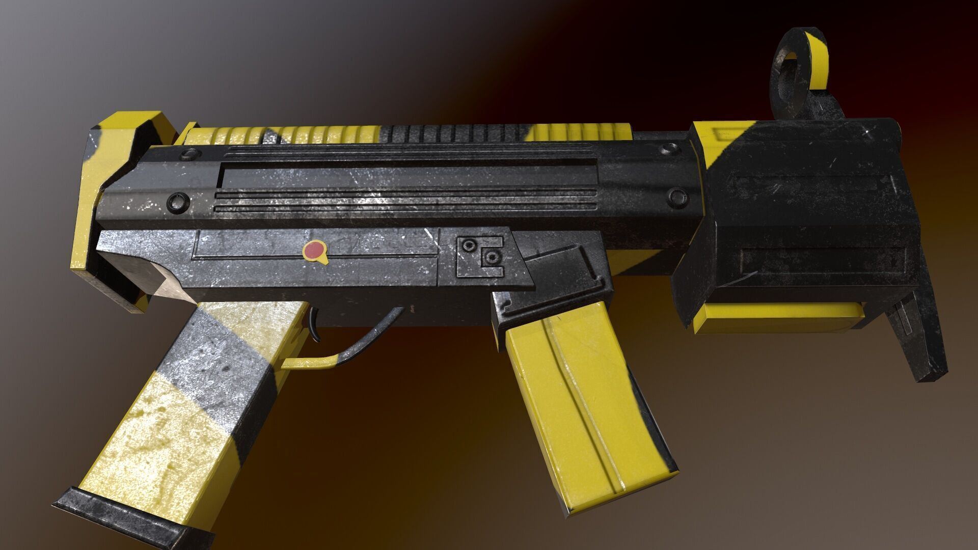 Futuristic Msg Low-poly 3D model_17