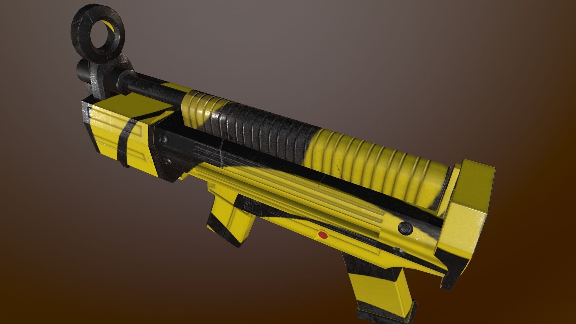 Futuristic Msg Low-poly 3D model_9