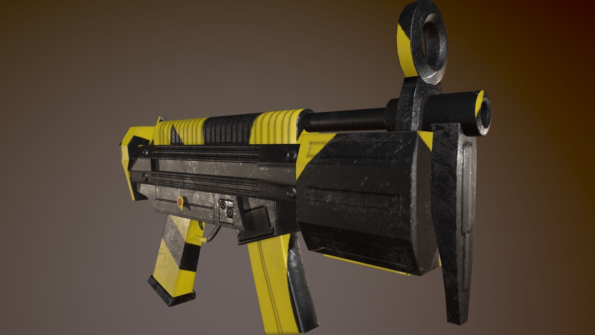 Futuristic Msg Low-poly 3D model_4