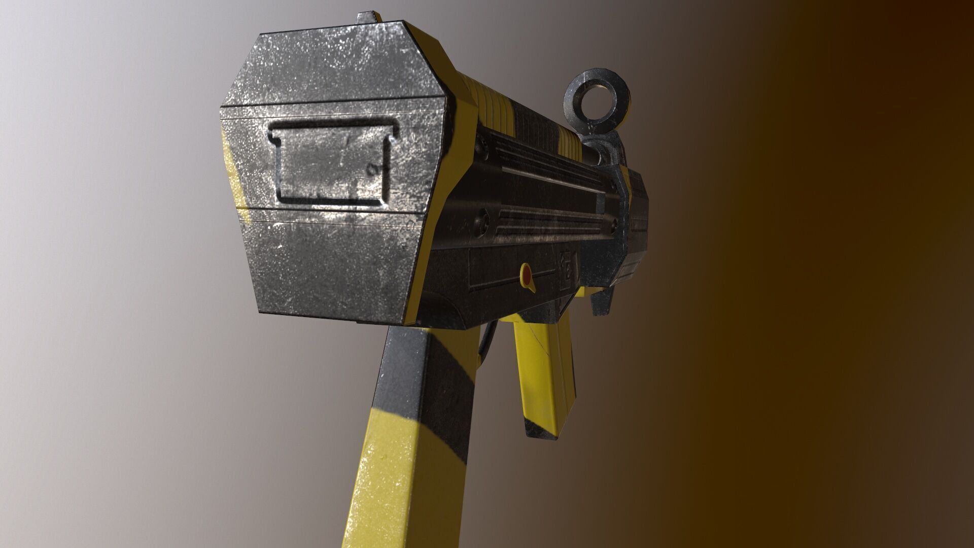 Futuristic Msg Low-poly 3D model_8