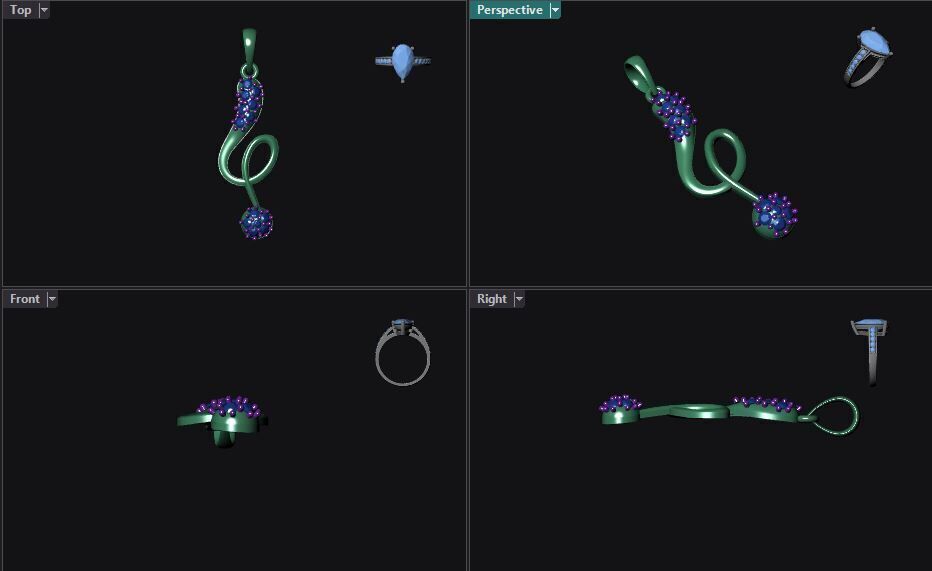 pendant  3D print model_3