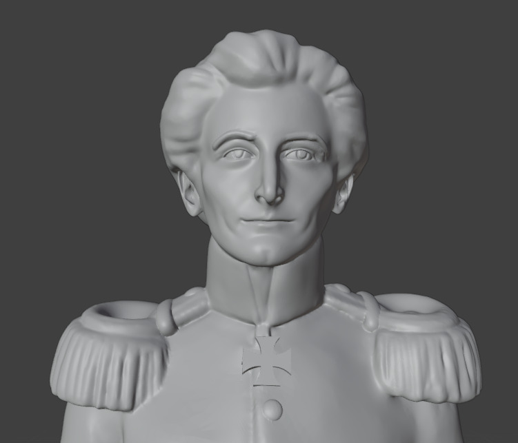 Carl von Clausewitz 3D print model_22