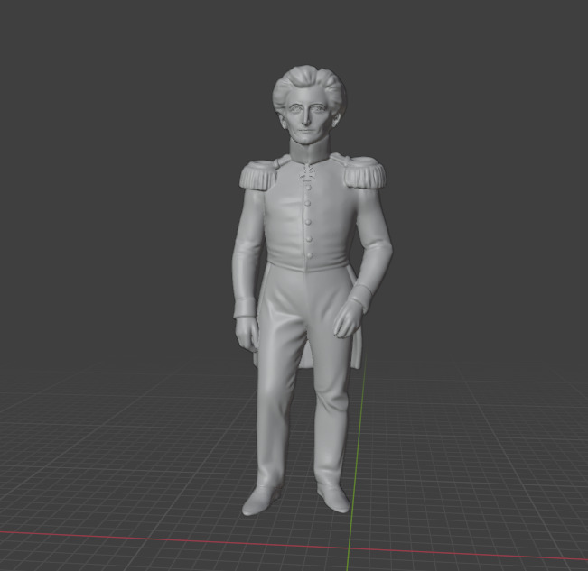 Carl von Clausewitz 3D print model_1