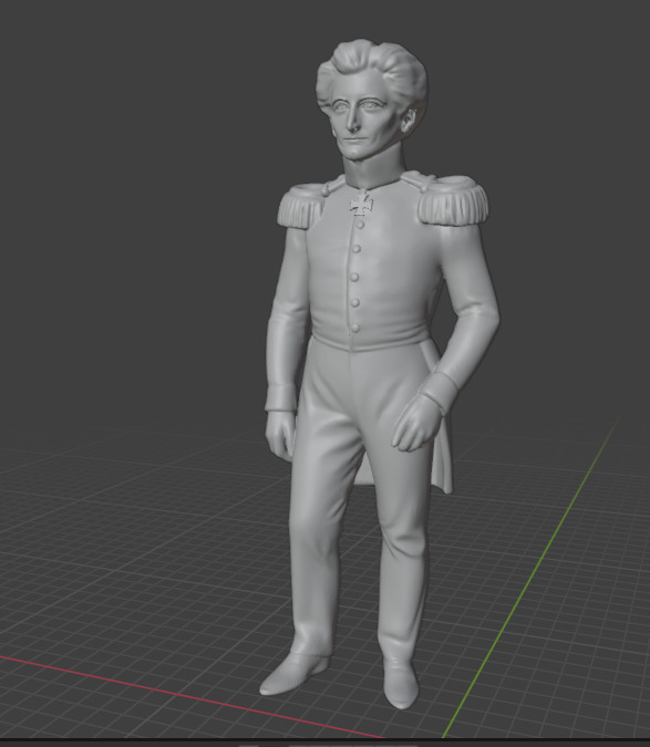 Carl von Clausewitz 3D print model_6