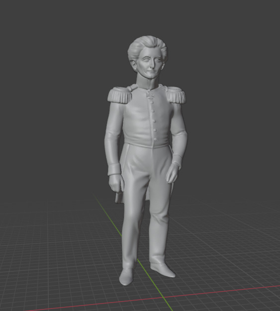 Carl von Clausewitz 3D print model_11