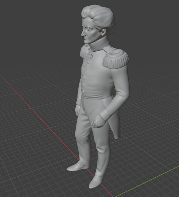 Carl von Clausewitz 3D print model_21