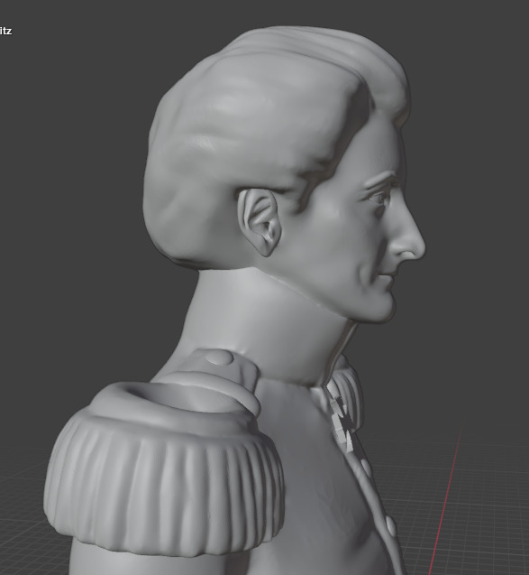 Carl von Clausewitz 3D print model_17