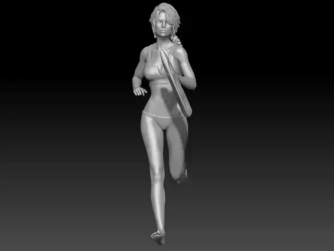 Lifeguard baywatch girl 4 3D print model