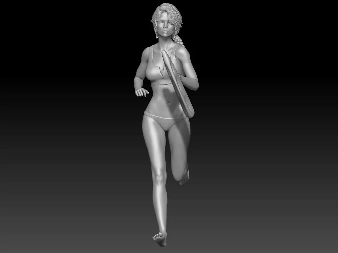 Lifeguard baywatch girl 4 3D print model_0