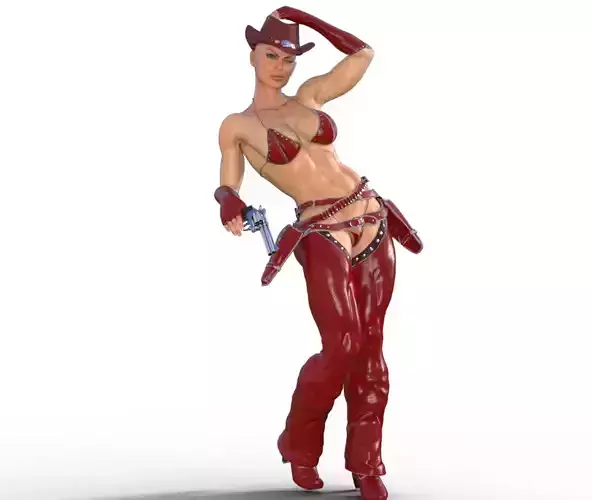 Angelina red cowgirl clothes