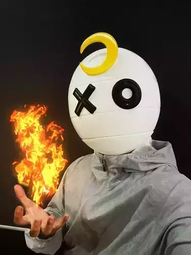 Benimaru Shinmon Helmet - Fire Force Anime Cosplay