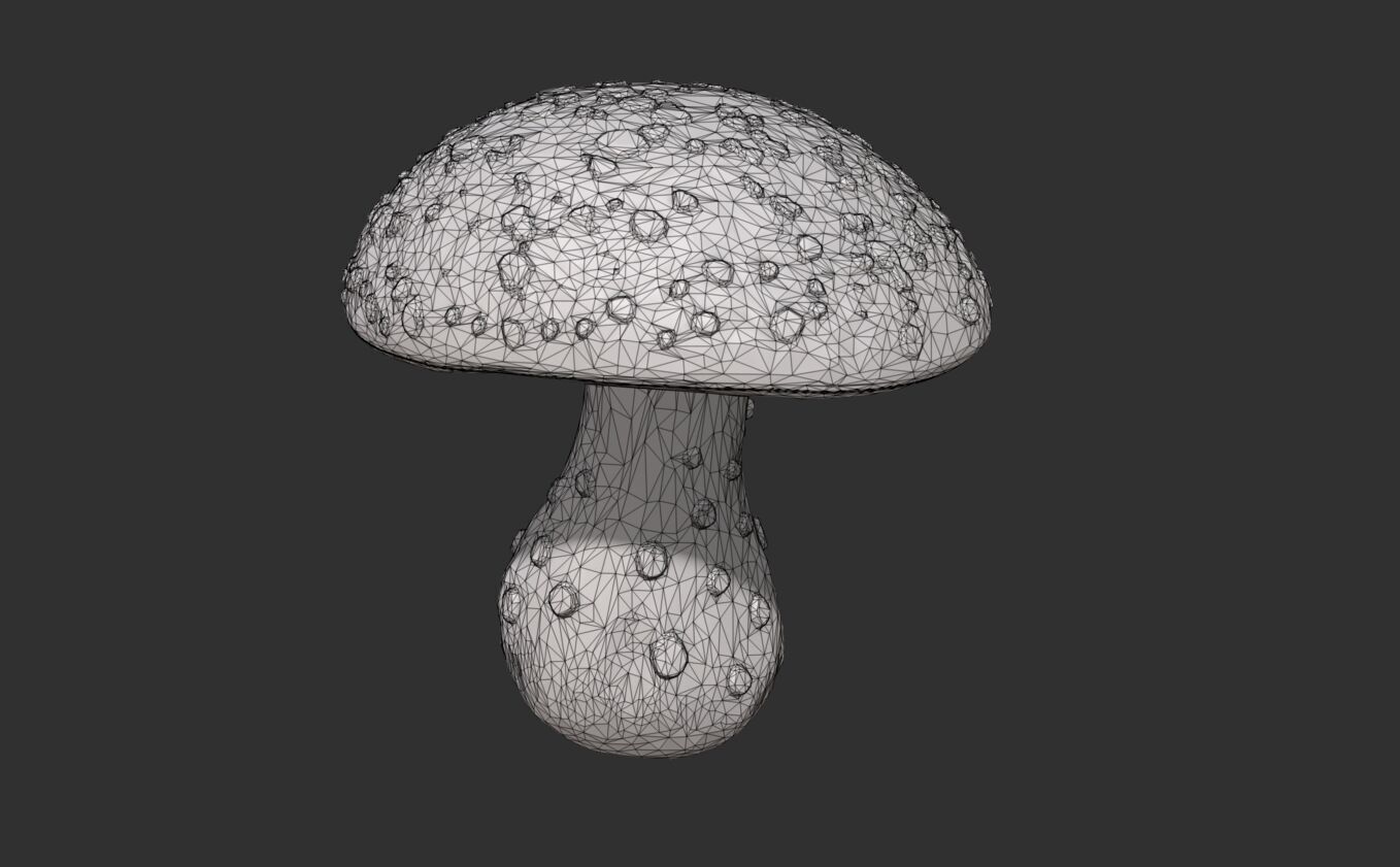 fly agaric Free 3D model_1